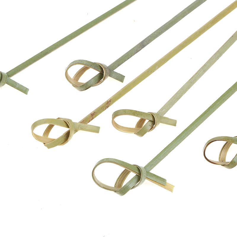 100 шт. бамбуковые шпажки-узлы для коктейлей для закусок и сэндвичей на коктейльной вечеринке