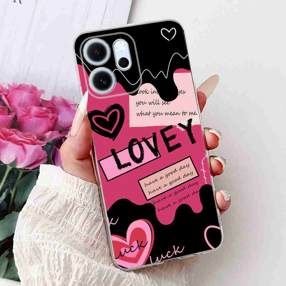 For Oppo Reno14 F 5G CPH27436.57" Case Colorful Butterfly Flowers TPU Soft Silicone Cover For Oppo Reno 14 F RENO14F Phone Cases
