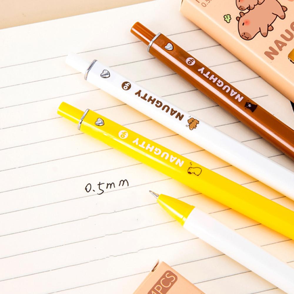 1 коробка 4 шт. милые животные Kabipbala для девочек и мальчиков гелевые ручки пресс для офиса подарок школьные принадлежности канцелярские принадлежности Kawaii забавные ручки