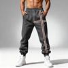 Мужские спортивные штаны эластичные со средней посадкой, джоггеры с регулируемым шнурком, усиленные карманы, бархатная подкладка, спортивные штаны для повседневной носки