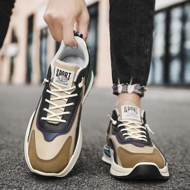 Мужские повседневные кроссовки для бега, спортивная модная обувь, мужские кроссовки для бега, дышащие кроссовки, удобная мужская спортивная обувь для бега