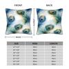 Peacock Feather Printing Pillow Case Fashion Pillow Cover Comfy Pillowcases For Sofa Couch Bed Living Room