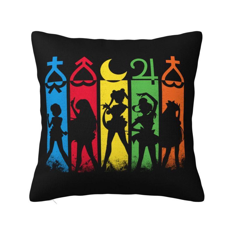 Индивидуальная роскошная наволочка для подушки с мультяшным персонажем Сейлор Мун, мягкая наволочка для декоративной подушки с мультфильмами Луна