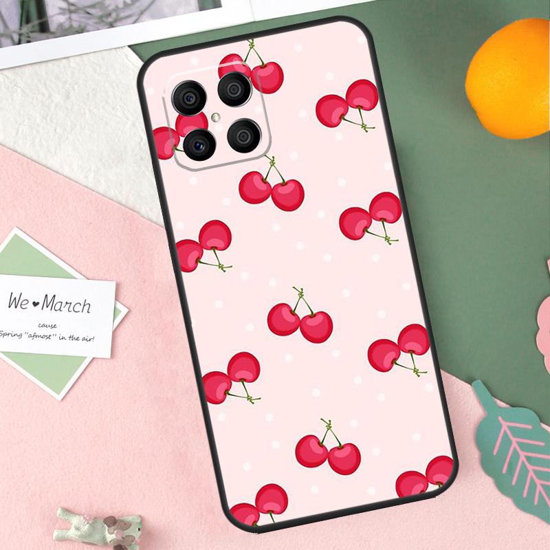 Милый коллаж из вишни Чехол для Honor X9b X8b X9a X8a X8 X9 X9c 50 70 90 Lite Honor 200 Pro Magic 7 5 6 Lite Обложка