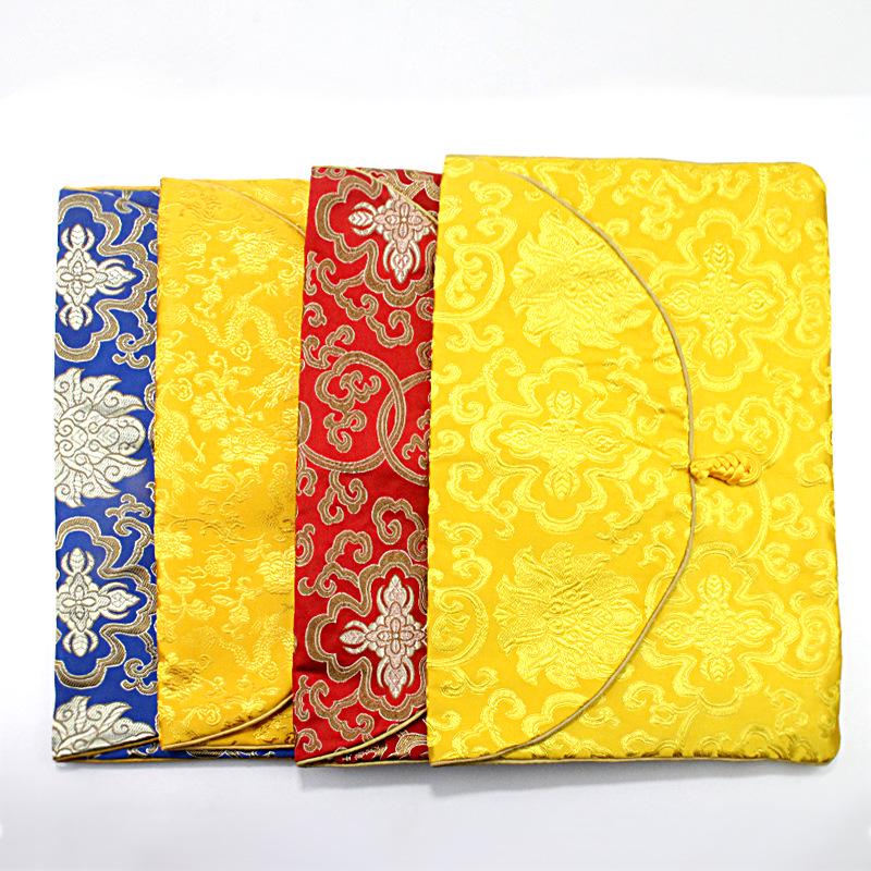 High-Grade Buddhist Scripture Storage Cloth Bag, 24x34cm