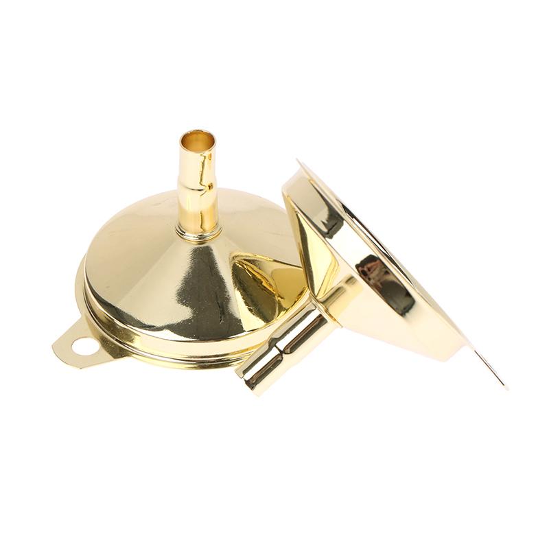 Functional Stainless Steel Gold Funnel Cone Oil Liquid Dispenser Kitchen Tools