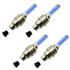 4 Pieces Bicycle Car Motorcycle Wheel Tire Valve Cap Flash LED Light Lamp Accessories A000508