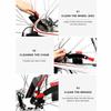3Pcs Portable Bike Chain Brush Multi-functional Chain Scrubber Chain Cleaner Set  Road Bike