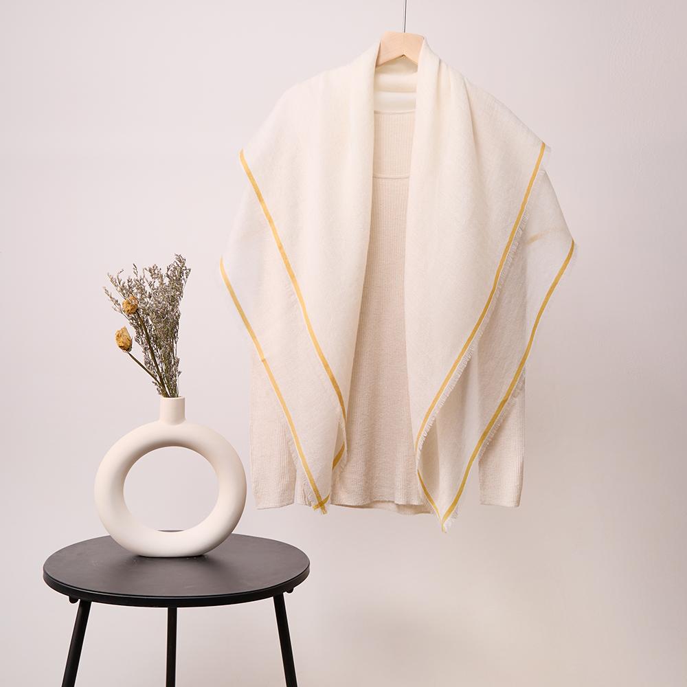 New Arrival Autumn Winter Women Square 100% Pure Cashmere Scarf Luxury Fashion Herringbone Woven Cashmere Scarves Shawl