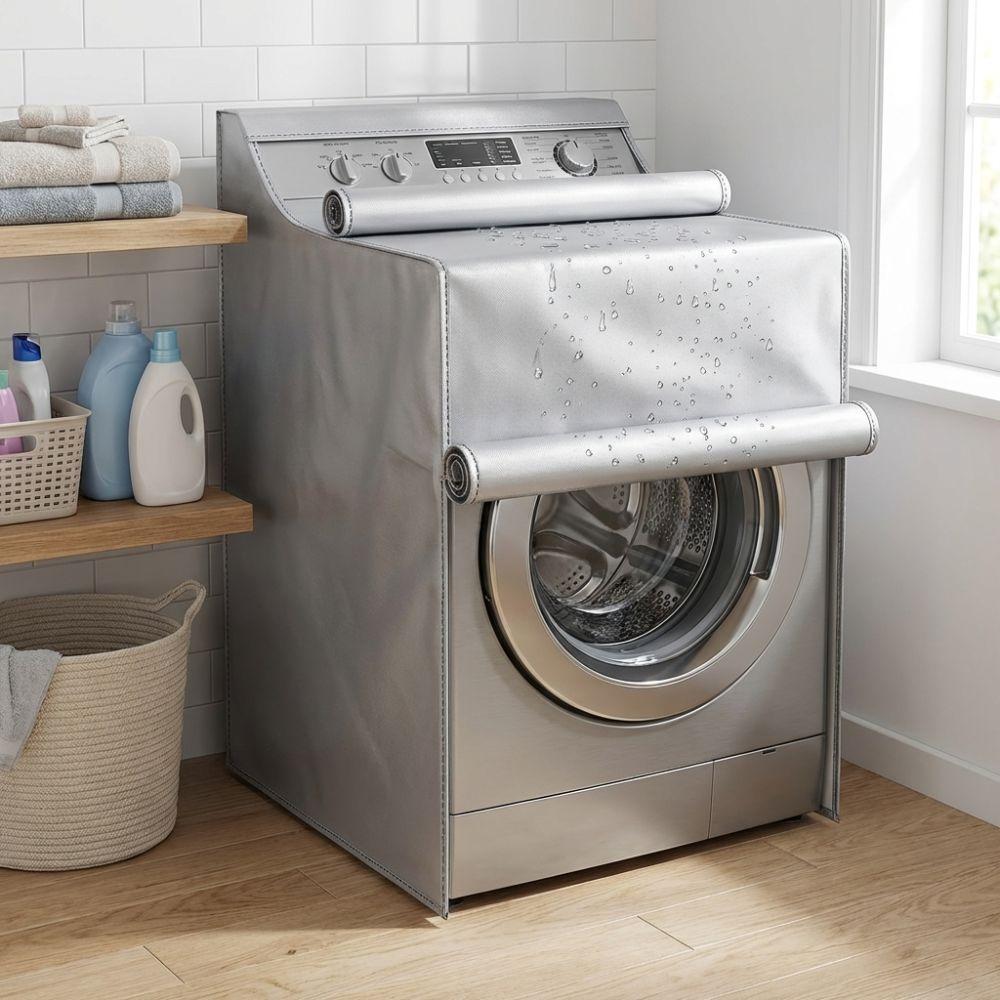 Dust-proof Washer Dryer Cover Waterproof Drying Machine Cover Washing Machine Cover Universal Fit