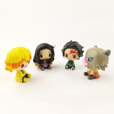 Аниме фигурка 4 шт./набор Аниме Клинок, рассекающий демонов Kimetsu No Yaiba Фигурка Q Posket Камадо Танджиро Камадо Незуко Агацума Фигурка Игрушки