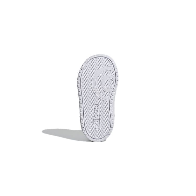 Adidas Neo Hoops 2.0 Mid Color Block Прочные Полувысокие Кроссовки для Ходьбы Детская Обувь Серый Розовый GZ7779