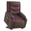 VidaXL Fauteuil Inclinable de Massage, Chaise de Relaxation avec Dossier et Repose-pied Réglables, Siège de Salon Salle de 3206557