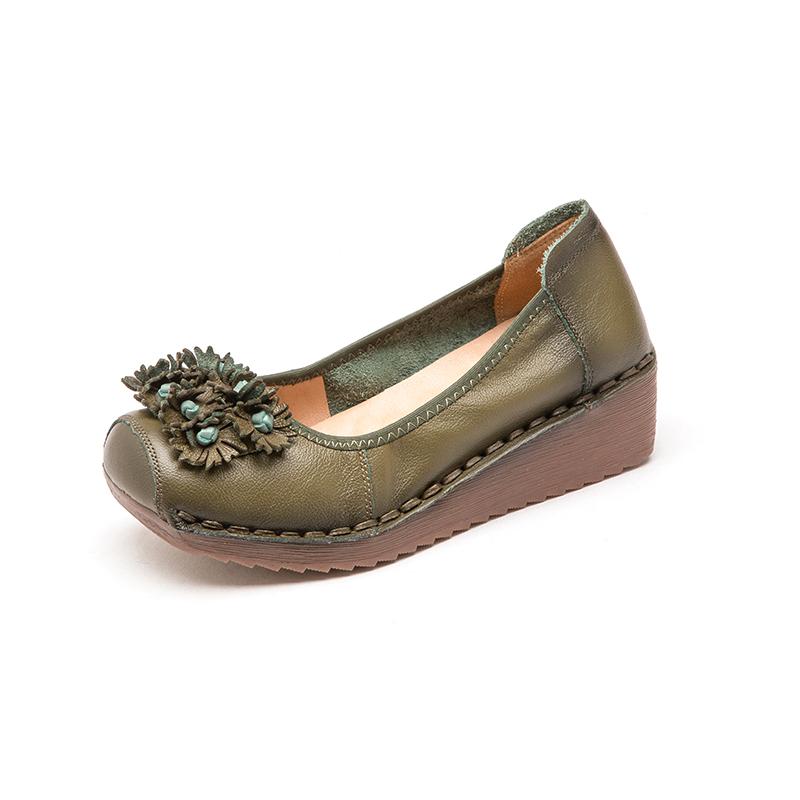 Новая весенняя обувь 2025 года, танкетки, балетки, женские лоферы из натуральной кожи, женские ретро бохо слипоны для вождения, женские роскошные мокасины