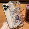 Flower Case For iPhone 11 Cases iPhone 15 12 13 14 16 Pro Max X XR XS Max 7 8 14 15 Plus 16 Pro iPhone 16 Clear Shockproof Cover
