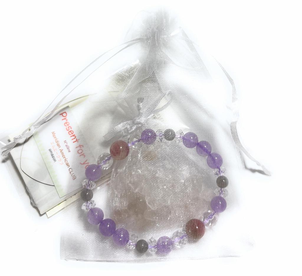 Здоровье Любовь Амулет Лаванда Аметист Розовый Турмалин Кремний Лабрадорит Натуральный Кристалл Сила Камень Браслет Бонус Внутренний 2025 Счастливый Цвет Лаванда