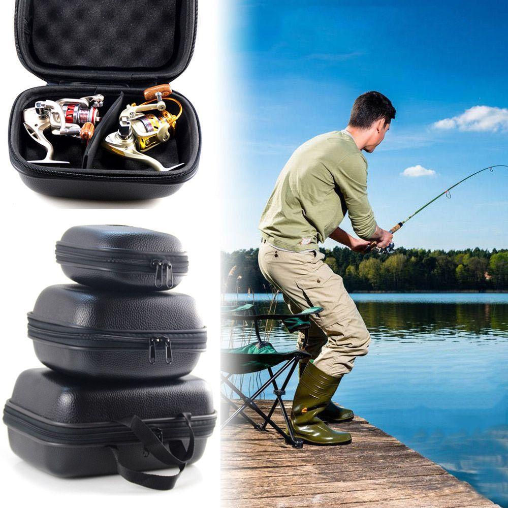 Fishing Tackle Protective Case Cover Spinning Reel Box Storage Case Fishing Bag Holder Pouch