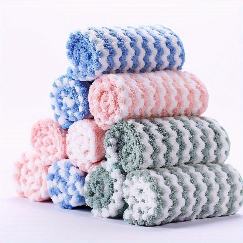 10 Pcs/20PCS Set The Kitchen Rag Is Free Of Oil, Super Strong Washing Water, Thickened Towel, And The Color Is Delivered Randomly