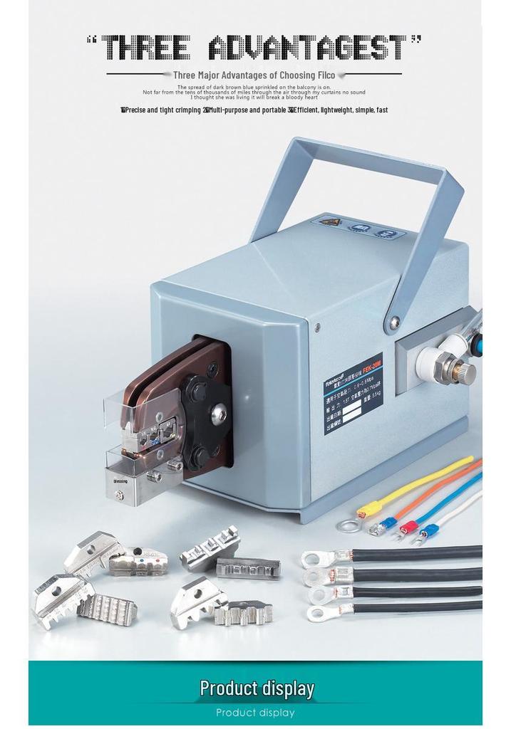 FEK-20M Heavy-Duty Pneumatic Terminal Crimping Machine - Powerful Wire Crimping Pliers