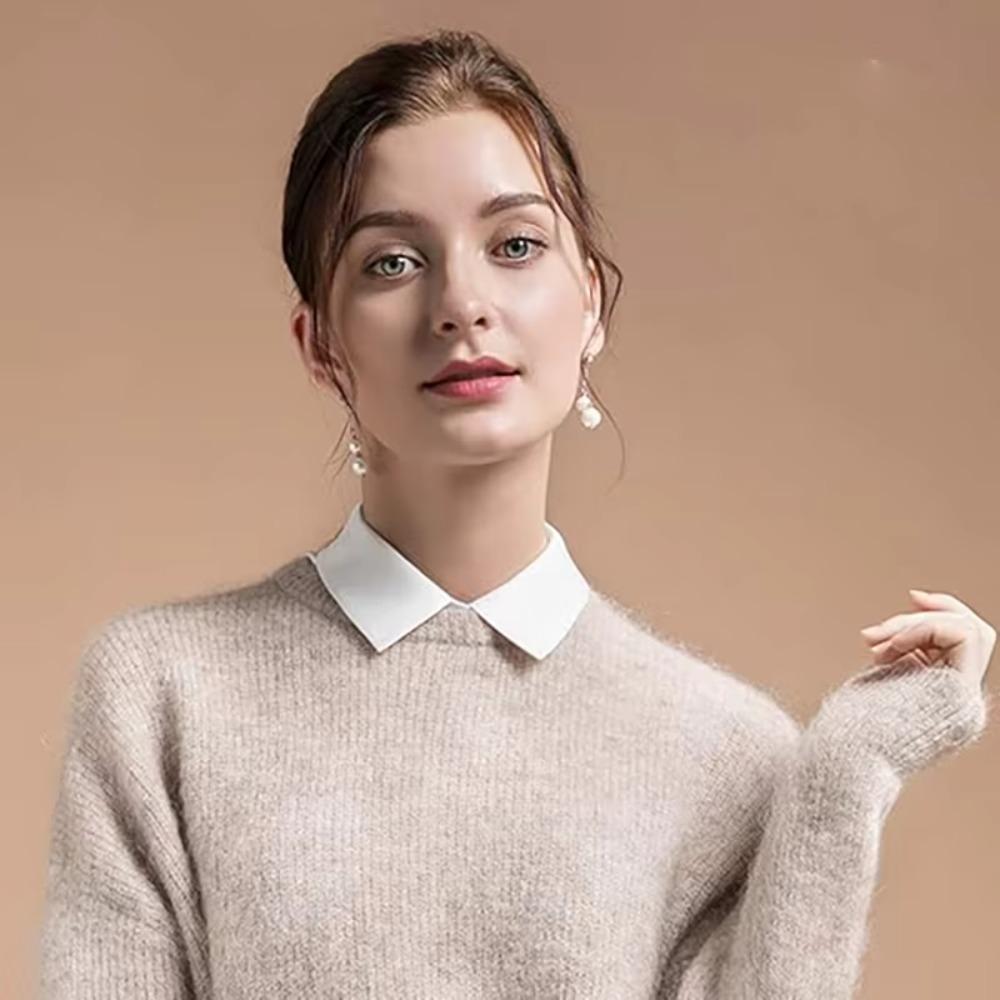 Fashion Half Shirt Style Fake Collar Versatile Detachable Collar Cotton Fake Collar Women Men