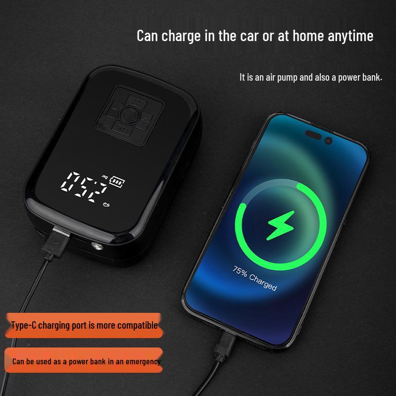 006 Портативный электрический насос для накачивания шин автомобиля