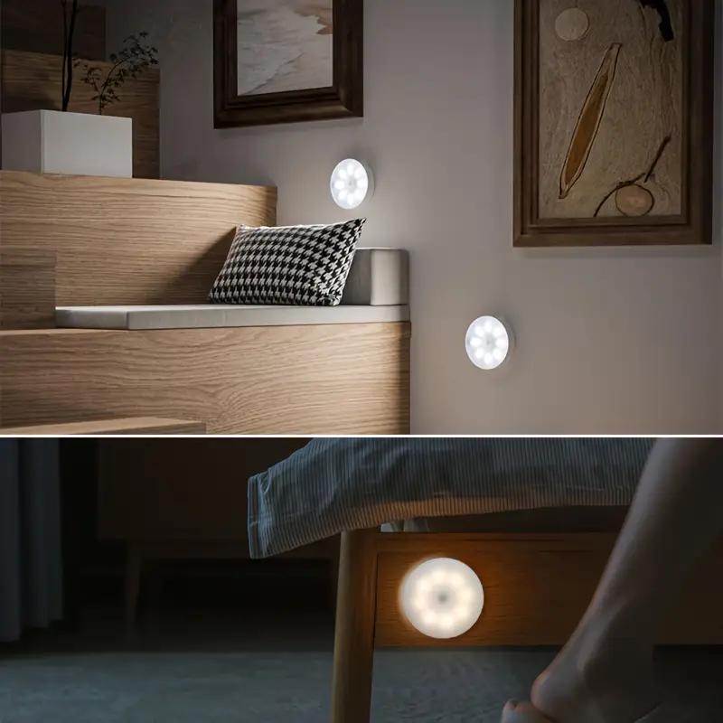 1 шт., светодиодный ночник с датчиком движения - сверхчувствительное обнаружение PIR для мгновенного включения/выключения - энергосбережение и работа от заката до рассвета - простая установка