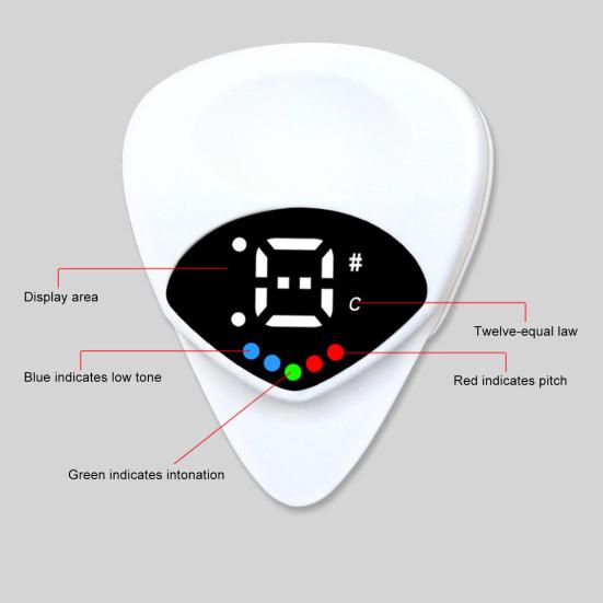2 в 1 гитарный тюнер и медиатор цифровой медиатор со светодиодом