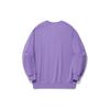 Li Ning Reignite Series Logo Print Round Neck Drop Shoulder Sweatshirt Unisex Sweatshirt Bellflower-Purple AWDU343-5