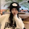 Lady Winter Hat Cartoon Lamb Head Shape Thick Fleece Ear Dome Heat Retention Outdoor Photo Prop Daily Cap