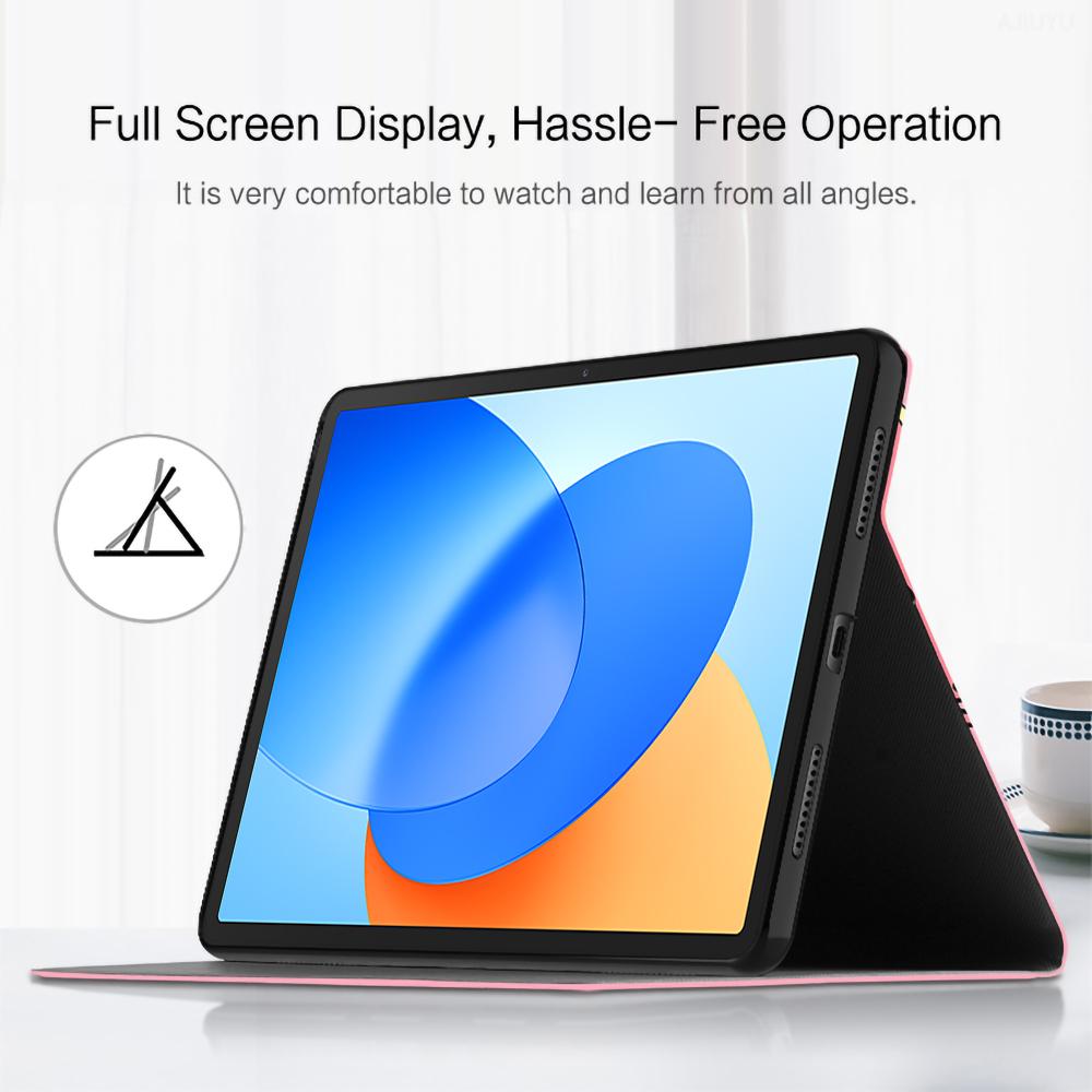 Чехол для Huawei Hi MatePad 11.5 2024 с принтом, из ПУ кожи+ТПУ, подставка, обложка для планшета