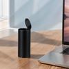 Car Ashtray Portable Ash Tray with Lid & Brush Mini Desktop Trash Can Windproof Aluminum Alloy Auto Ashtray for Outdoor Travel