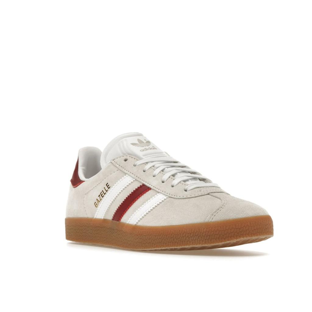 Adidas Кроссовки унисекс Gazelle Aluminium Burgundy Cream Cloud-White Collegiate-Burgundy IG0672
