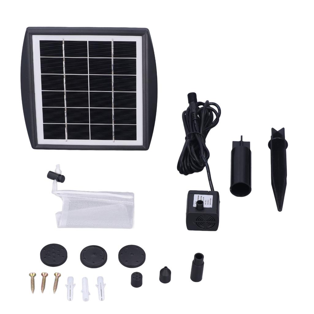 Солнечный насос для фонтана с оксигенацией, бесщеточный погружной насос для пруда, бассейна, аквариума