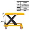 Compact Manual Hydraulic Scissor Lift Cart with Foot Pedal