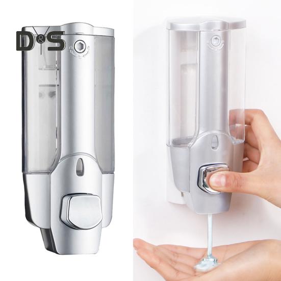 Настенный ручной дозатор мыла объемом 350 мл для ванной комнаты, легко заполняемый дозатор для душа с большой емкостью для шампуня и кондиционера