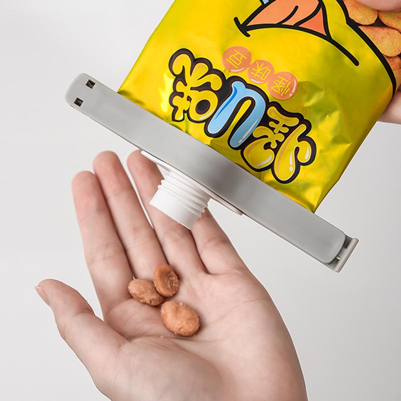 1/2 шт., уплотнительные зажимы для пищевых продуктов, упаковочные зажимы для закусок, уплотнительные зажимы для чайных листьев, многоразовая насадка для диспенсера для еды с крышкой, кухонный инструмент