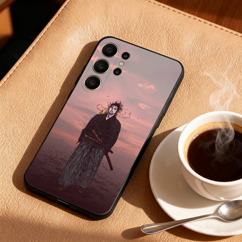 Чехол для телефона Vagabond M-Miyamoto M-Musashi для Samsung S25,24,23,22,30,21,10,9,Ultra,Plus,Lite,FE Черный Мягкий Чехол