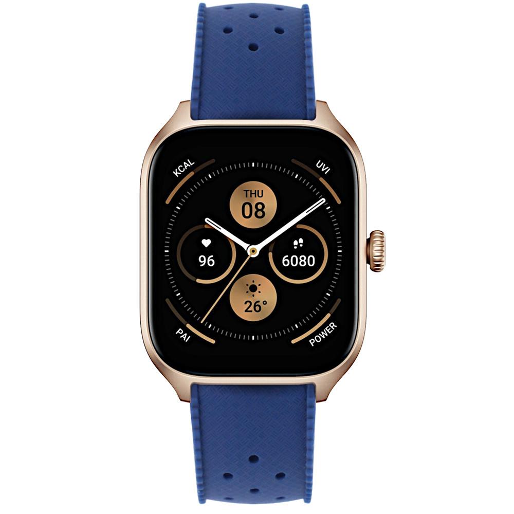 ERBORD Universal Silicone Strap 20mm, Tropic, Blue / Silver Buckle
