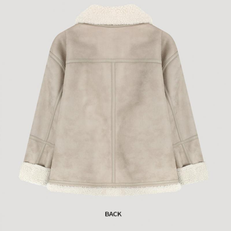  She S miSS  High Neck Shearling muStang Jacket Swujko42010 Gb