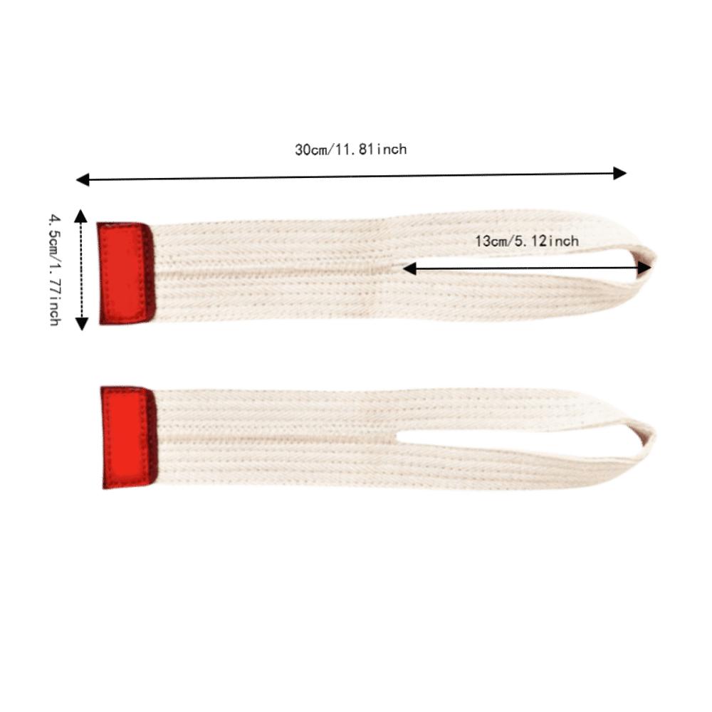 2PCS Reinforced Stitching Lifting Straps Cotton Wrist Wraps Rowing Workouts