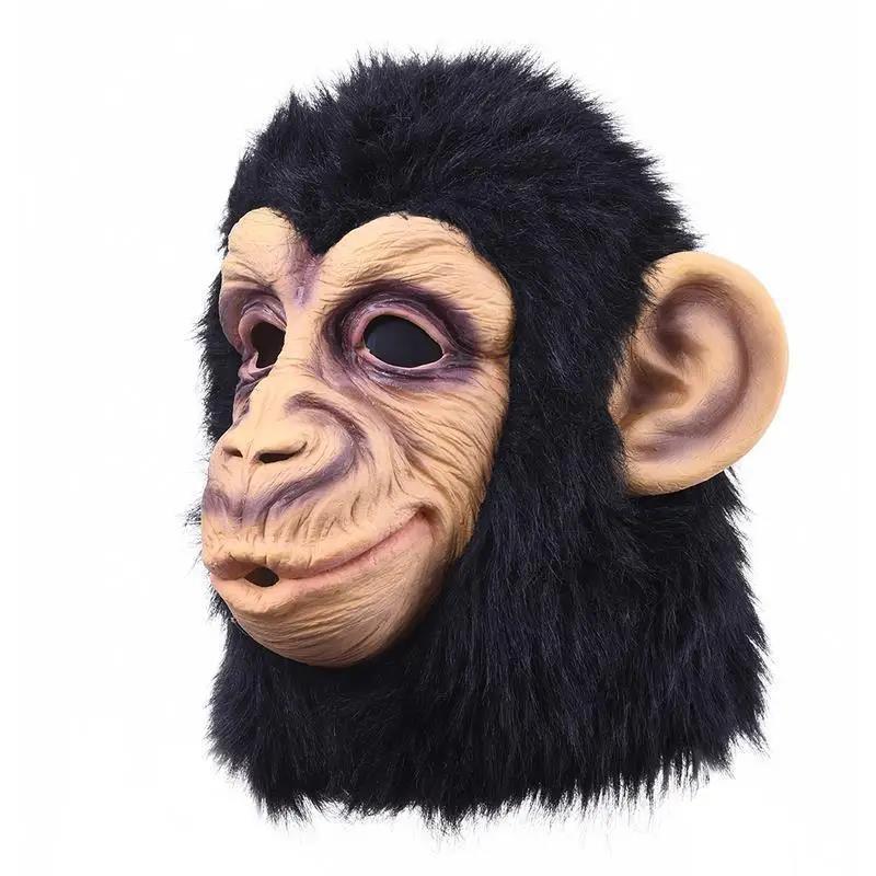 New Gorilla Monkey Halloween Animal Mask Party Live Streaming Cos play Latex funny headgear