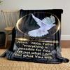 Jesus Quote Religious Throw Blanket  Printed Blanket for Living Room Bed Couch lunch break Soft Cozy Blanket for Friend's festival Gift
