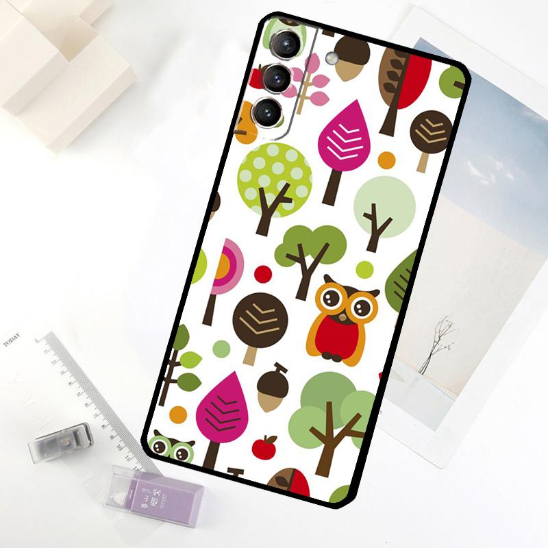 Baby Cute Owl Phone Case For Samsung Galaxy S20 FE S21 S22 S23 S24 S25 S26 Ultra S10 S25 Plus S25 FE Cover