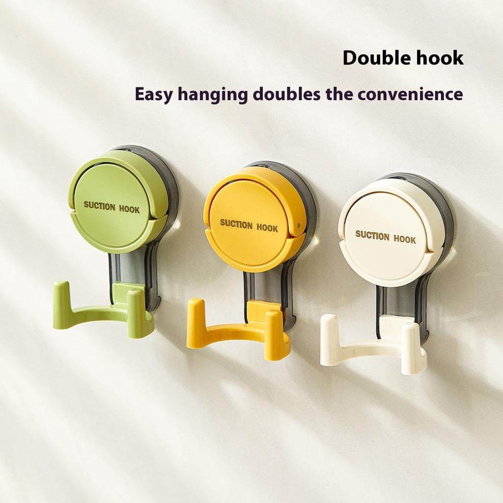 Крючок на присоске Сильный вакуум Без сверления Самоклеящийся крючок Вешалка для полотенец Кухня Ванная туалетная комната Стена Без следов Съемный