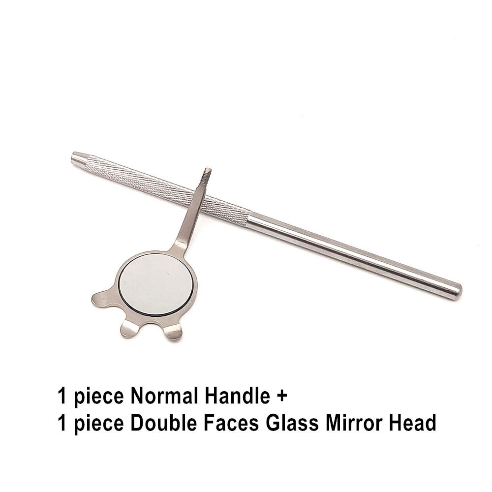 Стоматологическое зеркало для рта Одонтоскоп Уход за полостью рта Чистота зубов Осмотр Гигиена Стеклянное зеркало Зеркало с ручкой