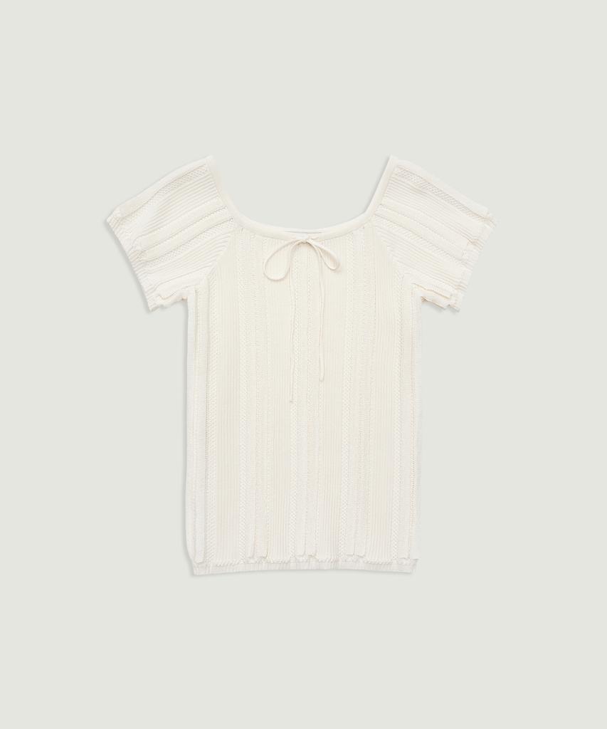 GROVE Bowen H/S Knit (Ivory)