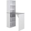 Bar Table with Cabinet - vidaXL - White - Contemporary - Design - Kitchen