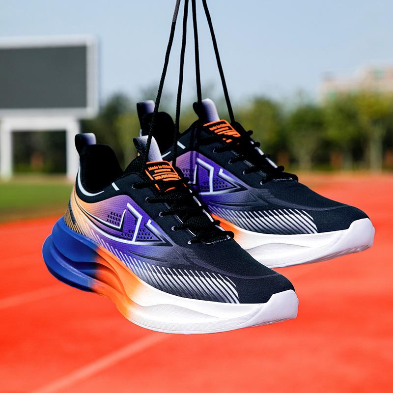 Мужские контрастные цветные спортивные баскетбольные кроссовки для бега в уличном стиле, кроссовки для студентов, большие размеры для бега
