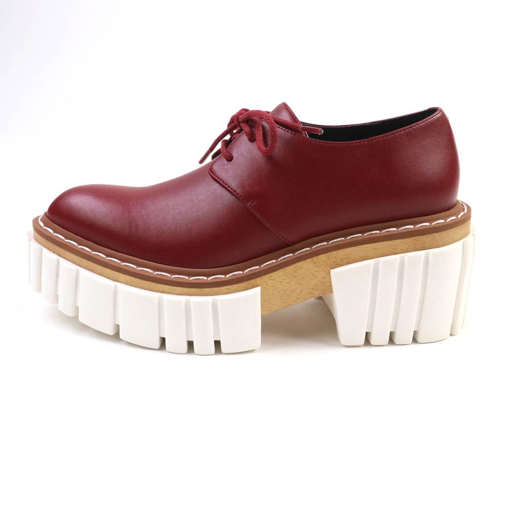 Отличные кожаные туфли Stella McCartney EMILIE LACEUP RUBY кожа Женские 36 800268 Б/у