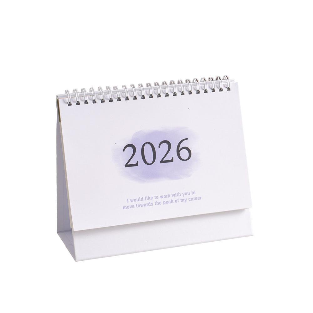 Gradient Color 2026 Desk Calendar Small Fresh Standing Flip Calendar Desktop Decoration